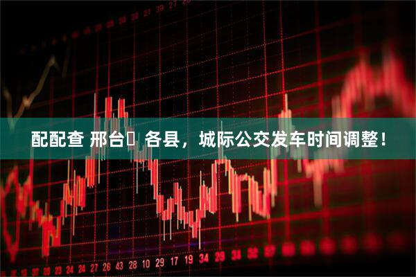 配配查 邢台⇌各县，城际公交发车时间调整！