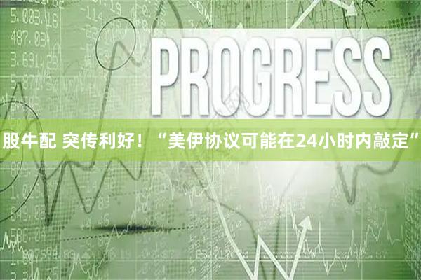股牛配 突传利好！“美伊协议可能在24小时内敲定”